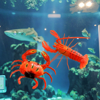 Aimant de réfrigérateur personnalisé en forme de crabe mignon, en plastique, style Art Déco, avec membres mobiles, animal peint, étanche et durable, Osgooday CE