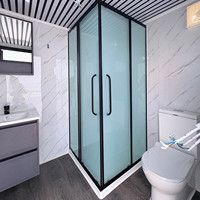 Baño Móvil Portátil Ecológico de Diseño Tradicional con Instalaciones de Ducha Completas para Uso Público