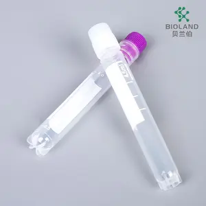 Cell Culture Cryogenic Tubes 1.0ml Medical Grade Disposable Lab Cryovial Freezing Cryo Tube Self Standing Star Standing