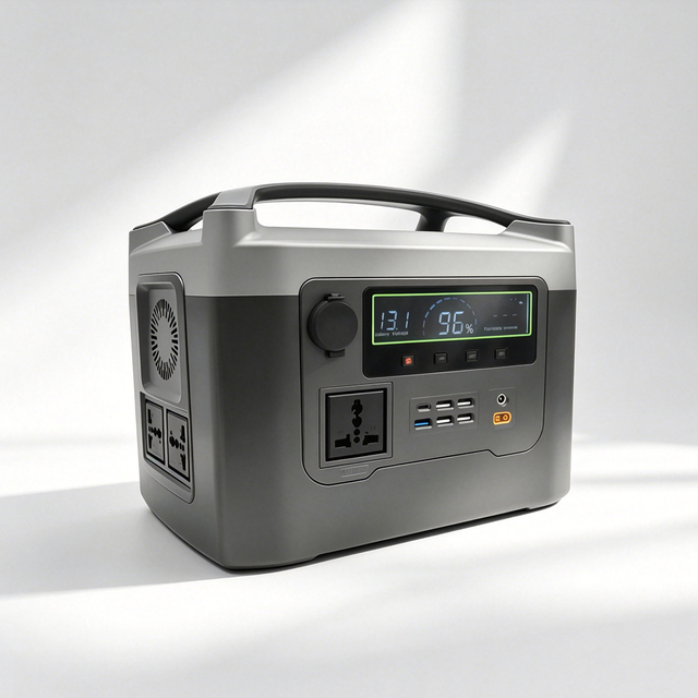 600W LiFePO4 Battery Solar Panel Generator 512Wh Pure Sine Wave Portable Power Station for Camping Outdoor Emergency Use