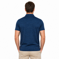 Nouveau Polo Unisexe 100% Coton Tricoté avec Logo Brodé Personnalisé Respirant Anti-Boulochage Coupe Ajustée pour Golf et Sports