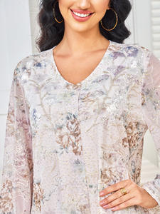 Nouvelle robe pour femmes, robe de soirée musulmane à paillettes, robe de soirée de Dubaï, abayas, robe islamique du Moyen-Orient, djellaba, kaftan, vestidos - Product Image 5