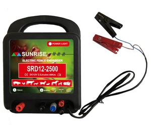 Électrificateur de clôture <span class=keywords><strong>solaire</strong></span> et à batterie pour système de clôture électrique, clôture de ferme, <span class=keywords><strong>chevaux</strong></span>, bovins, moutons - Product Image 3