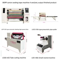 Machine automatique de refendage et de rembobinage de bande BOPP avec distributeur de bande pour papier/feuille/carton/emballage en plastique