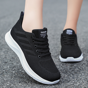 Zapatos Deportivos Transpirables Personalizados para Mujer al por Mayor, Zapatos de Moda para Caminar, Tendencia de Verano y Primavera, Zapatos Casuales de Punto para Correr con Suela de Goma - Product Image 2