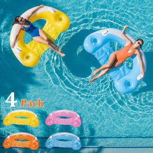 Best Quality PVC <b>Inflatable</b> <b>Pool</b> Floats Adult Lounger Chairs with Cup Holders Handles <b>for</b> <b>Pool</b> Lake River Sea Party - Product Image 6