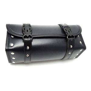 Fabricant professionnel respirant-sac à outils de moto étanche universel sacs à fourche ronde en cuir synthétique noir - Product Image 1
