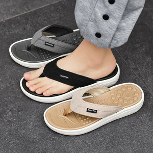 Chanclas, Suela Gruesa Antideslizante, Cómodas Sandalias Casuales de Playa con Punta Abierta para Verano - Product Image 1