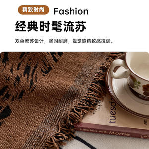 ผ้าคลุมโซฟาสไตล์วินเทจ ลายดอกไม้แจ็คการ์ด โพลีเอสเตอร์ ยืดหยุ่นได้ คลุมเต็มตัว แบบแผ่นรอง - Product Image 5