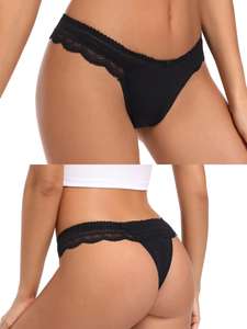 กางเกงในอนามัยแบบกันรั่ว ระบายอากาศได้ดี แต่งลูกไม้ สำหรับผู้หญิง ไซส์ XL 4 ชั้น ซึมซับประจำเดือน พร้อมช่องระบายอากาศ - Product Image 2