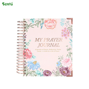 Imoda A5 Agenda Giornaliera per la Cura di Sé, 1 pz, Taccuino Floreale con Copertina Rigida a Spirale per Monitoraggio Emotivo e Sollievo dall'Ansia - Product Image 1