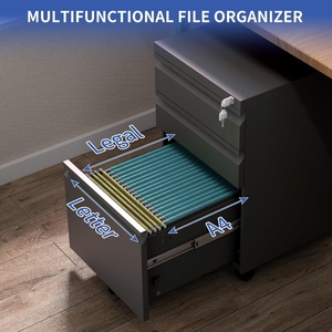 Hot bán 3-ngăn kéo Đồ nội thất văn phòng đầy đủ rustproof thép tủ tập tin với bảo vệ đơn vị lưu trữ cho nhà hoặc phòng tập thể dục sử dụng - Product Image 4