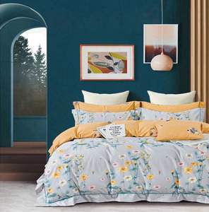 <span class=keywords><strong>Sndon</strong></span>-Juego de cama de algodón con funda de almohada, textiles para el hogar, tamaño king, bordado - Product Image 4