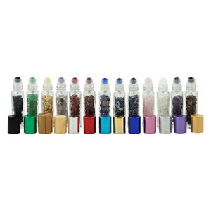 Flacons roll-on de luxe 1/3 oz, flacon roll-on personnalisé 5 ml 10 ml, flacon en verre coloré pour huile et <span class=keywords><strong>parfum</strong></span> avec tête roll-on - Product Image 2