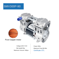 SMV300P-90 série pompe à vide huile 220v -98kpa pompe à vide sans huile pour équipement de liposuccion