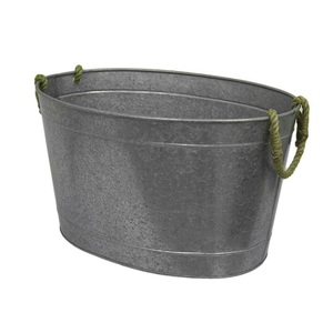 Maceta galvanizada hecha a mano de fabricante de la India, maceta y macetas decoradas con metal para decoración de hogar y jardín - Product Image 4