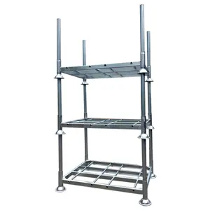 Heavy Duty Industrial Warehouse Vertical Stackable Metal Steel Storage Post Pallet