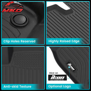 Tapis de sol 3D moulés toutes saisons pour Tesla Model X 7 places 2022-2025, en TPE, robustes, antidérapants, protection intégrale. - Product Image 3