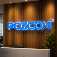 Enseigne lumineuse LED personnalisée, enseigne en acrylique rétroéclairée 3D pour salon de beauté et logo mural de parc, étanche IP65, utilisation en extérieur/intérieur