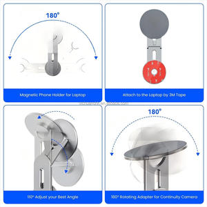 Soporte Magnético Plegable de Doble Cara para Teléfono Móvil, de Metal, para Laptop y Automóvil - Product Image 3