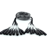 Câble audio d'éclairage de scène à 8 voies Canal de communication multicœur Veste en PVC Tresse Haut-parleur Microphone Connexion Stock!