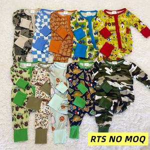 ชุดนอนเด็กลายไม้ไผ่พร้อมกล่องปริศนา, ชุดนอนแขนยาวแบบพับได้พิมพ์ลายน่ารักสำหรับเด็กแรกเกิด - Product Image 6