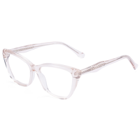 Lunettes de vue unisexes Elan Optical YB6201, monture complète œil de chat, légères, en acétate naturel parfumé, pour myopie