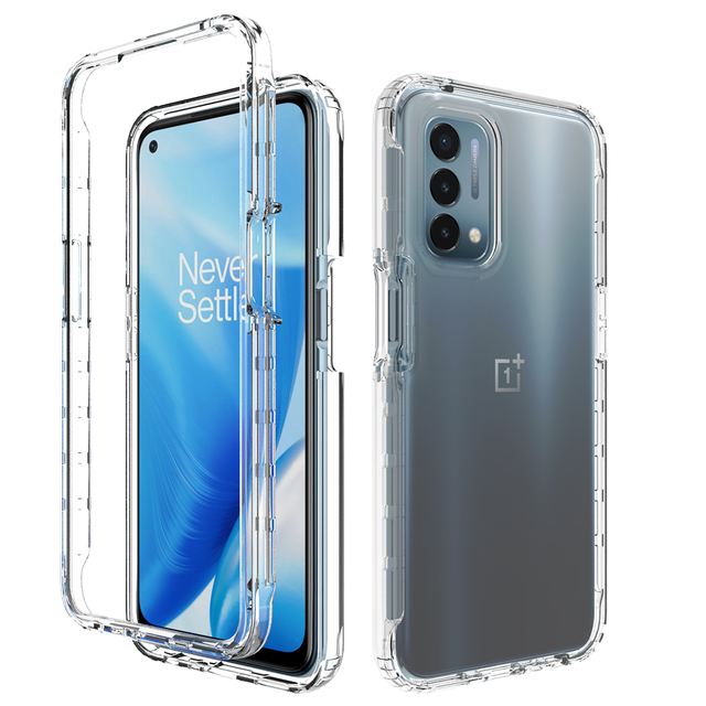 360 Full Cover Rugged Heavy Duty Phone Case Transparent TPU+PC Shockproof Camera Lens Protection Reinforced Corners