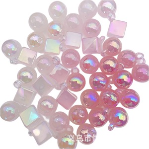 Perles rondes en résine plastique à changement de couleur ciel étoilé pour la fabrication de bracelets, accessoires de bijoux DIY - Product Image 5