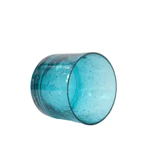 Handgemaakte Glazen Kaarsenhouder Groothandel Unieke Ronde Bodem Globe Luxe Glas Makesy Kaarspotjes Met Kurk Deksels