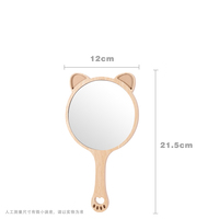 Miroir de maquillage en bois pliable personnalisé avec logo laser, idéal pour la beauté et les cosmétiques, vente en gros d'usine