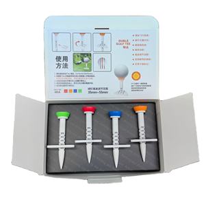 ゴルフティー35-55mm FSTブランドモデル,バルクパッケージ射出成形プリントホワイト - Product Image 1