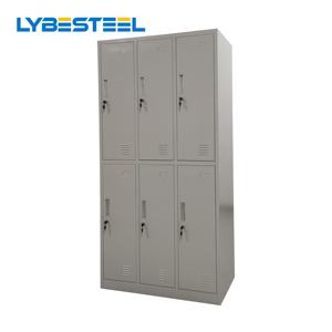 Casilleros Metálicos para Ropa <span class=keywords><strong>de</strong></span> <span class=keywords><strong>Trabajo</strong></span>, Armarios <span class=keywords><strong>de</strong></span> Almacenamiento para Vestuarios, Casillero <span class=keywords><strong>de</strong></span> Acero <span class=keywords><strong>de</strong></span> 6 Puertas para Personal <span class=keywords><strong>de</strong></span> Gimnasio, Casillero para Estudiantes - Product Image 2