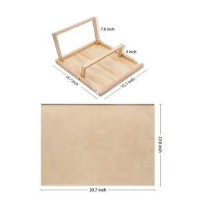 Jigsaw Puzzle Board With Stand Portable Wooden Puzzle Table