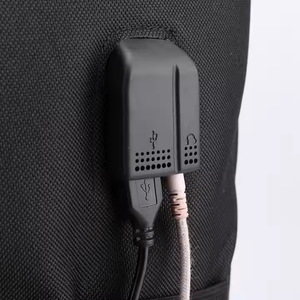 กระเป๋าเป้สะพายหลังมาร์ชเมลโล่ฮิปฮอปแบบซับลิเมชันเครื่องชาร์จ USB แบบเรืองแสงชุดกระเป๋านักเรียนกันขโมยแบบกำหนดเองมีซิปโพลีเอสเตอร์ซับใน - Product Image 3