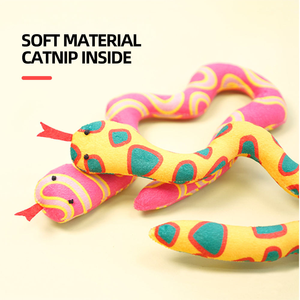 Üretici toptan özel Logo yılan tasarım Catnip kedi oyuncaklar - Product Image 4