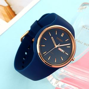 Reloj de Cuarzo Elegante para Mujer SKMEI 1747, Correa de Silicona Cómoda, Escala Circular, para Estudiantes o Deportes, Reloj Femenino de Lujo - Product Image 4