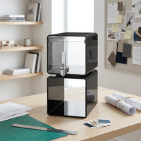 Distributeur de boissons portable moderne en acrylique de 1,5 gallon avec robinet pour présentoirs