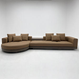 Divano Moderno Confortevole per Soggiorno, Arredamento in Pelle, Divano Componibile di Lusso Moderno - Product Image 2