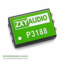 Transformateur d'isolation audio blindé SMD entièrement encapsulé P3188, rapport de transfert 1:1, transformateur de signal audio 6 broches