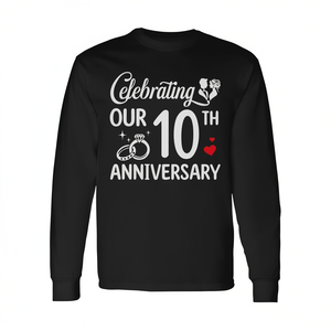 T-shirt à manches longues pour célébrer notre 10e anniversaire de mariage - Product Image 2