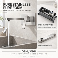 Ensemble de douche de luxe personnalisé en acier inoxydable 304, robinet de cuisine, mitigeur de lavabo, marque privée, OEM, ODM, emballage personnalisé