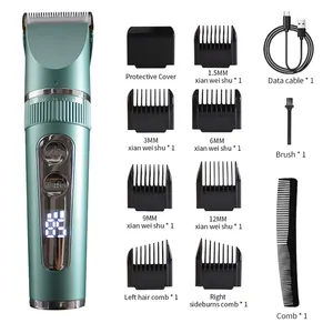 Fabricante Elétrica Sem Fio Led Display Digital Inteligente Tondeuse Cheveux Barbe Cortar Cabelo Aparador Com Preço Barato