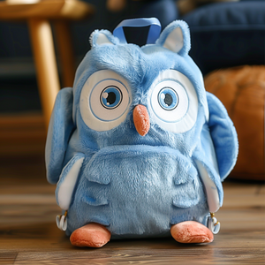 Zainetti in flanella personalizzati 3D a forma <span class=keywords><strong>di</strong></span> animali dei cartoni animati, portachiavi, borse per bambine 2-4 anni, regalo <span class=keywords><strong>di</strong></span> Natale per l'asilo, in cotone - Product Image 5