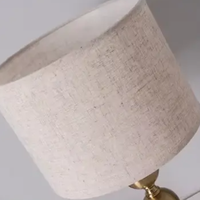 Veilleuses design modernes, couverture en tissu métallique, chambre à coucher, hôtel, lampe de table LED de chevet pour salle de lecture