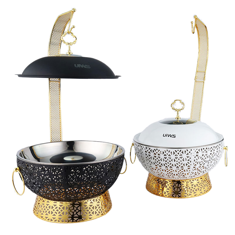Curated visual reference: Fresh Look at 8L Gold Stainless Steel 201 Luxury Chafing Dish Set Temperature