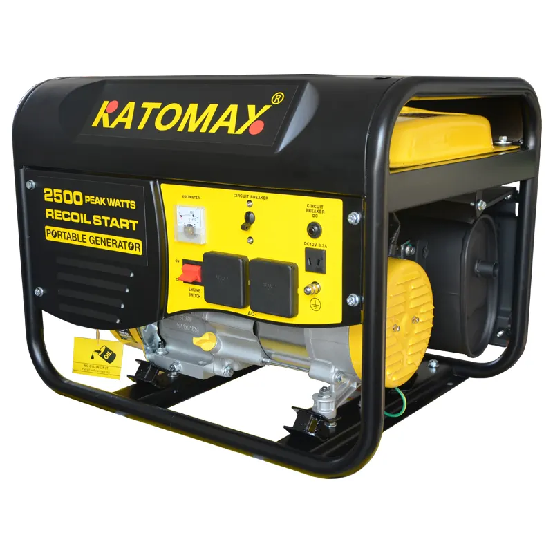 Katomax 3000W 3kw Máy Phát Điện Xăng Dầu Hỏa Im Lặng Loại Vô Địch Hào Quang Động Cơ AC Duy Nhất Giai Đoạn Đầu Ra Máy Phát Điện