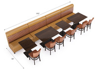 Café Thé Boutique Boulangerie Pizza Mcdonald Carré Chêne Café Bois Laminé Restaurant Meubles Stand Siège Table et Chaise Ensemble