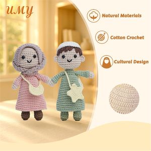 Juguetes Tejidos para Eid, Regalos Islámicos para Ramadán, Muñeca con Hiyab, Muñeca de Ganchillo para Niños Musulmanes, Amigurumi, Juguete de Peluche Islámico - Product Image 3