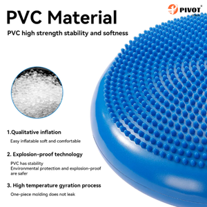 Almohadilla de equilibrio inflable de alta calidad, cojín de Fitness de masaje de disco oscilante inflado para Yoga, gimnasio, ejercicio de equilibrio central - Product Image 4